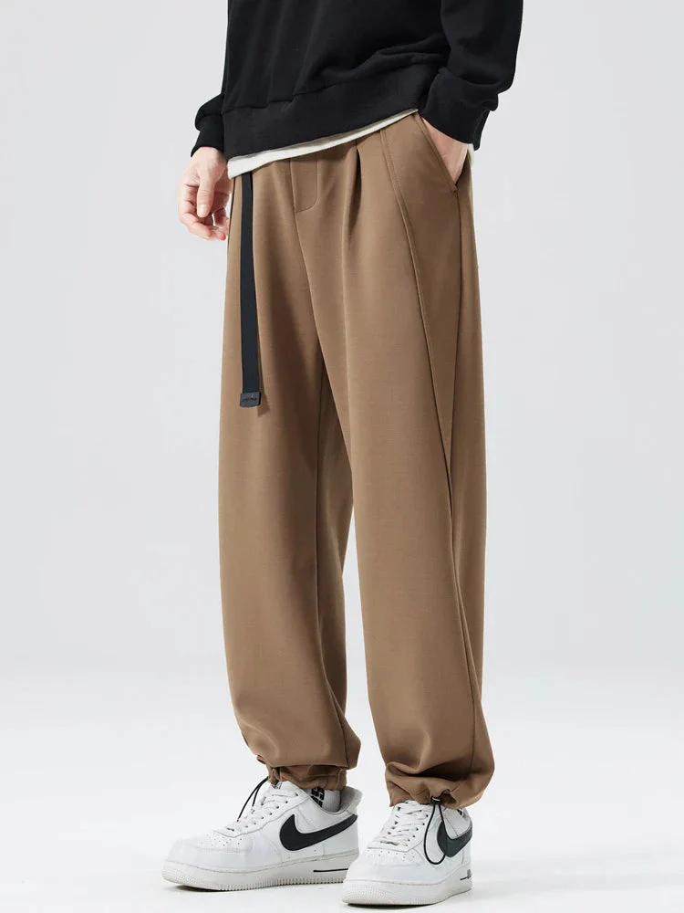 Relaxed Fit Belted Sweatpants for Men – Cozy Comfort & Practical Design - Image 8