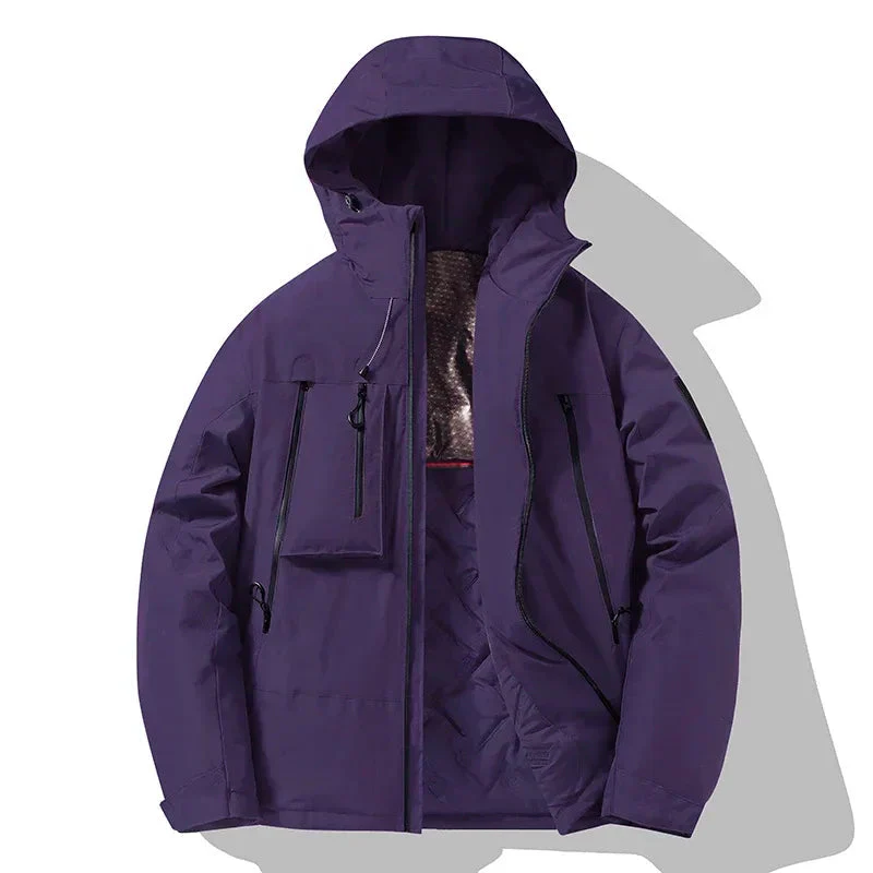Relaxed Fit Hooded Insulated Jacket for Men – Warmth & Windproof Protection - Image 2