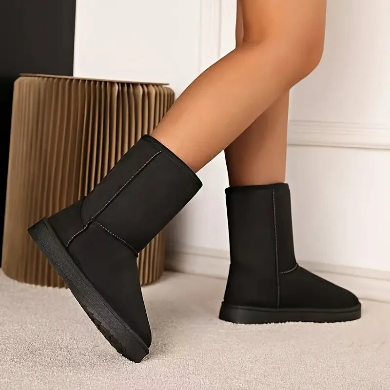 Relaxed Fit Lined Ankle Boots for Women – Support & Cozy Warmth - Image 2