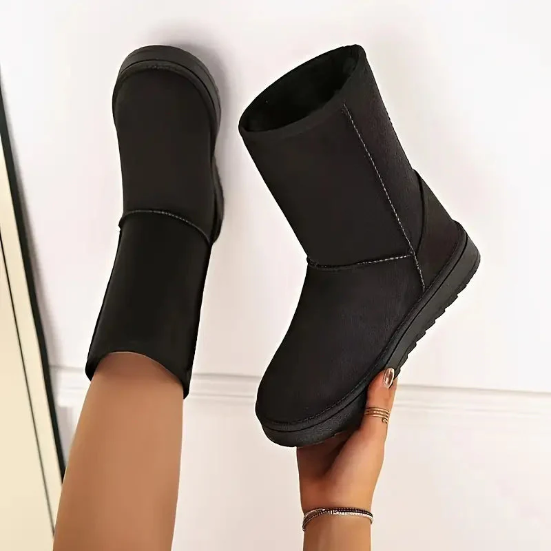 Relaxed Fit Lined Ankle Boots for Women – Support & Cozy Warmth - Image 3