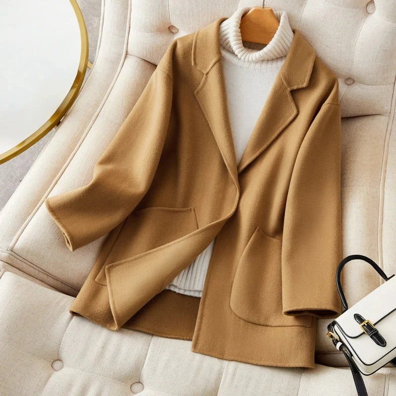 Relaxed Fit Mid-Thigh Coat for Women – Cozy Casual Comfort - Image 2