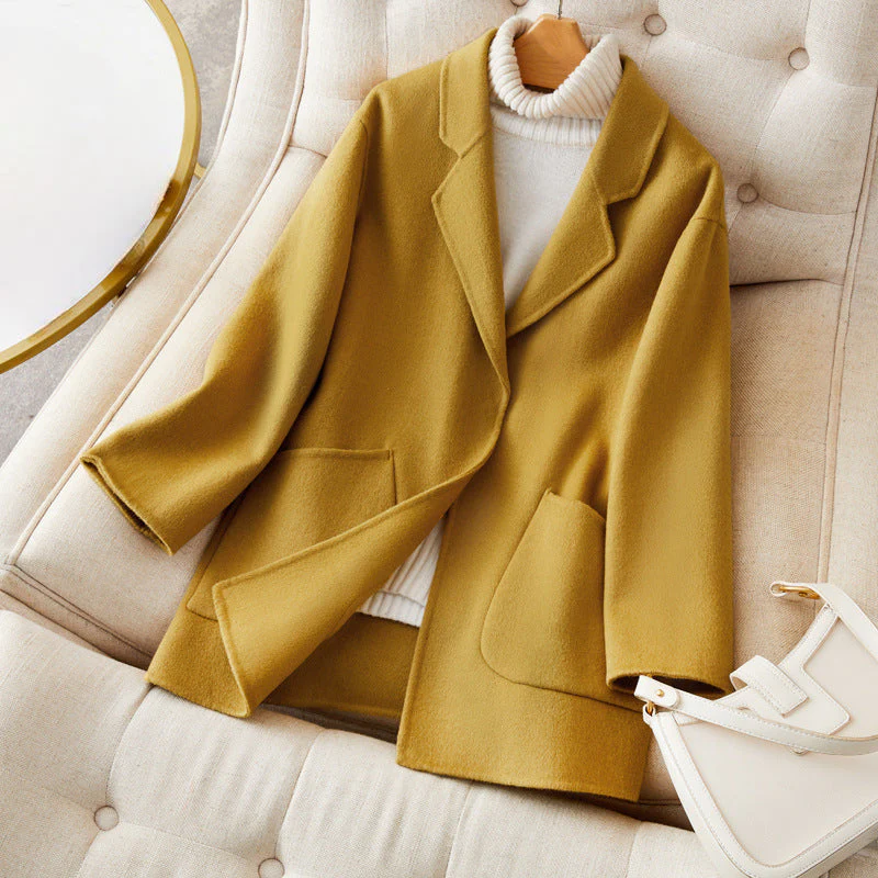 Relaxed Fit Mid-Thigh Coat for Women – Cozy Casual Comfort - Image 4