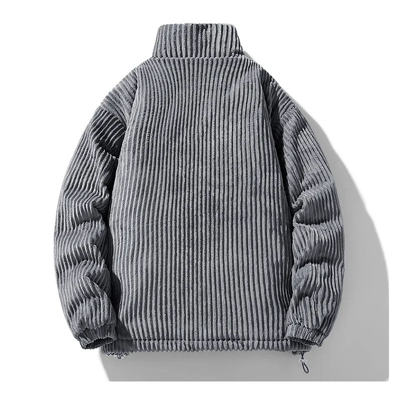 Relaxed Fit Stand Collar Bomber Jacket for Men – Casual Comfort & Style - Image 10