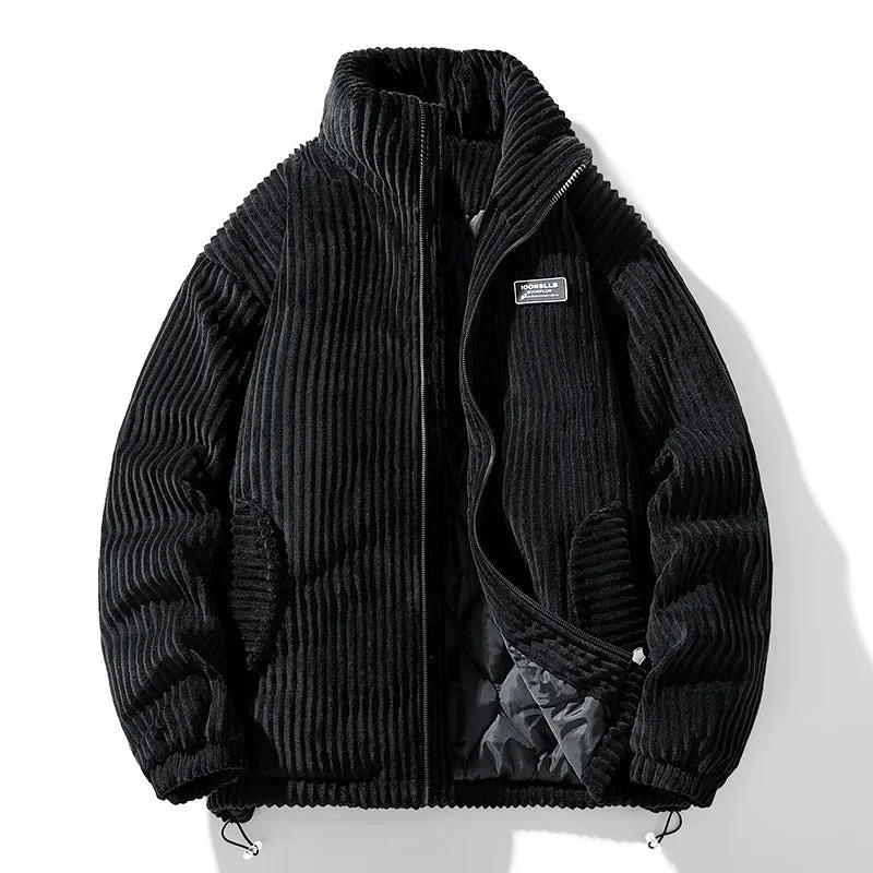 Relaxed Fit Stand Collar Bomber Jacket for Men – Casual Comfort & Style - Image 11