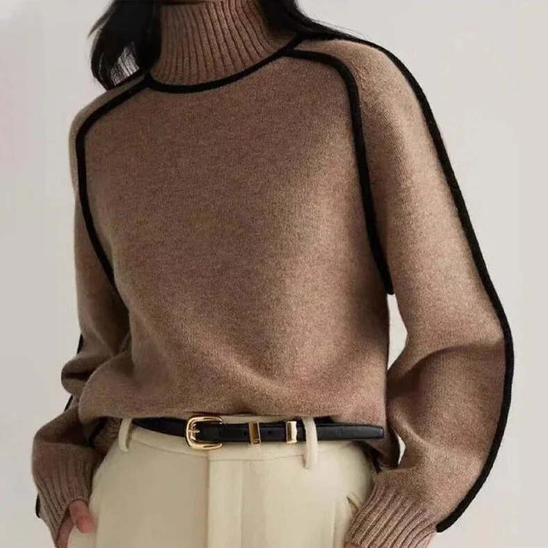 Relaxed Fit Turtleneck Sweater for Women – Cozy & Stylish Comfort