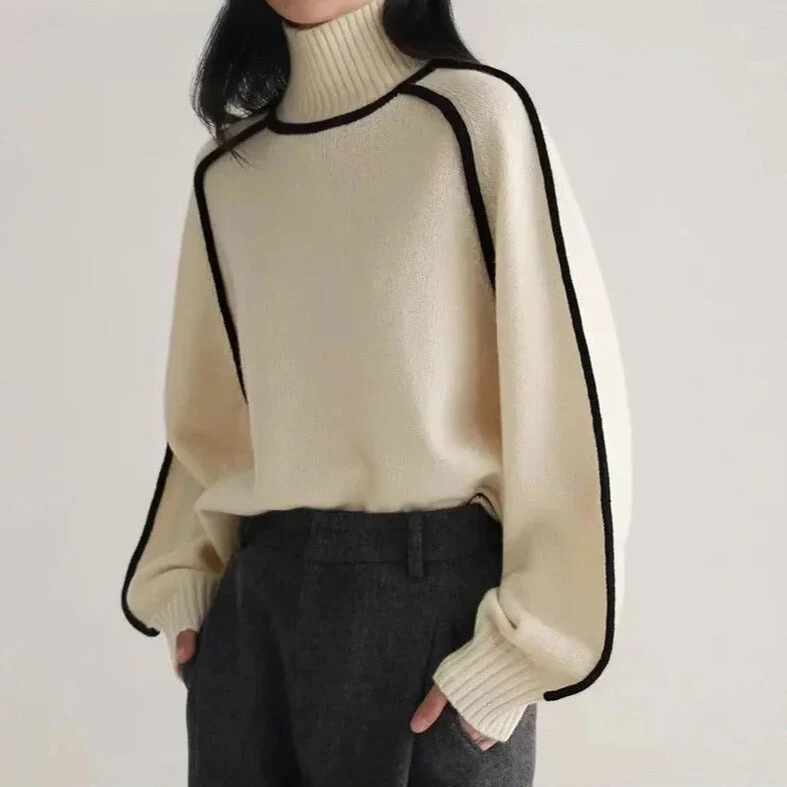 Relaxed Fit Turtleneck Sweater for Women – Cozy & Stylish Comfort - Image 5