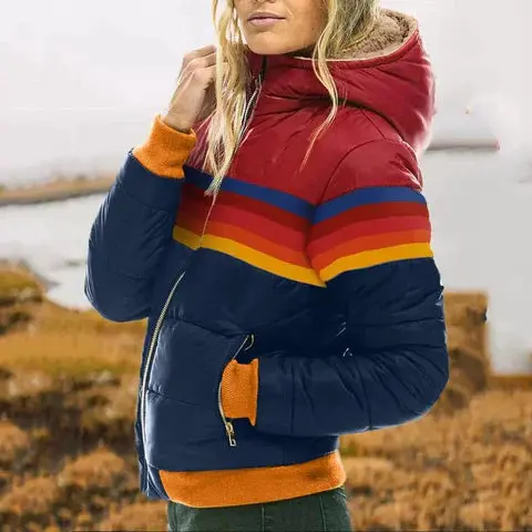 Retro Design Jacket for Women – Stylish & Warm Quilted Fit - Image 3