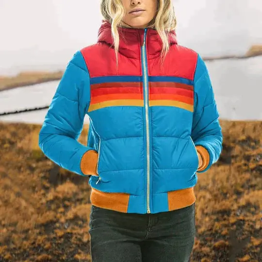 Retro Design Jacket for Women – Stylish & Warm Quilted Fit - Image 4