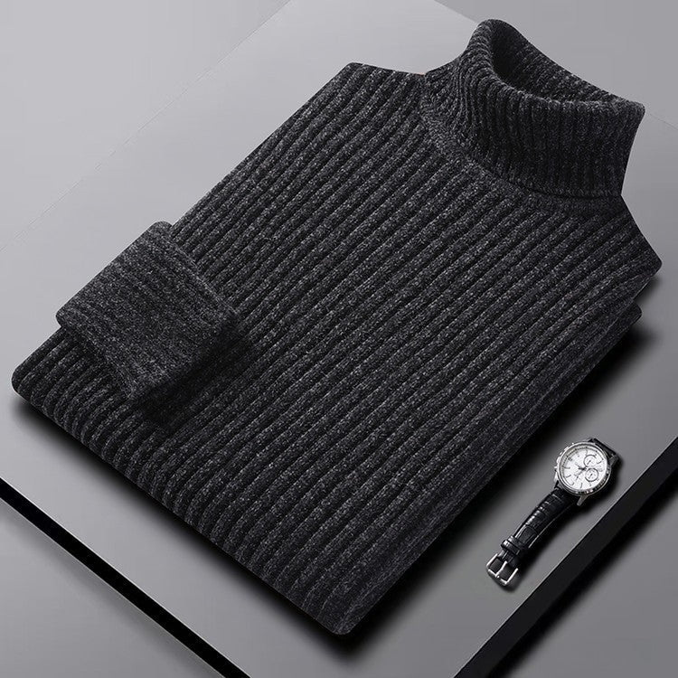 Ribbed Regular Fit Turtleneck Sweater for Men – Cozy & Classic Style - Image 5
