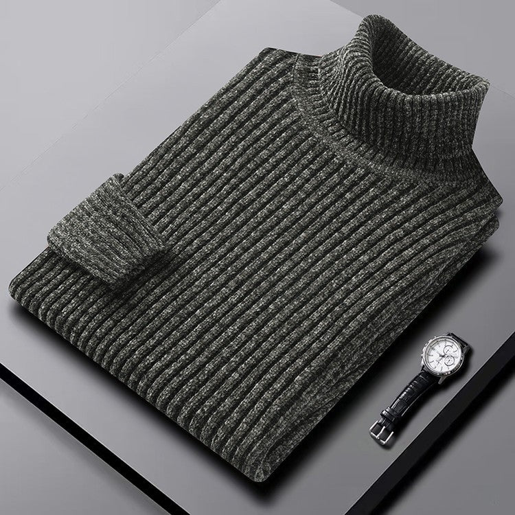Ribbed Regular Fit Turtleneck Sweater for Men – Cozy & Classic Style - Image 6