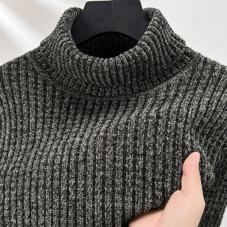 Ribbed Regular Fit Turtleneck Sweater for Men – Cozy & Classic Style - Image 8