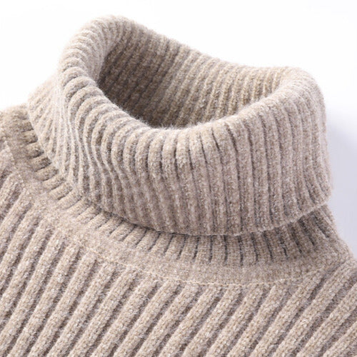Ribbed Regular Fit Turtleneck Sweater for Men – Cozy & Classic Style - Image 9