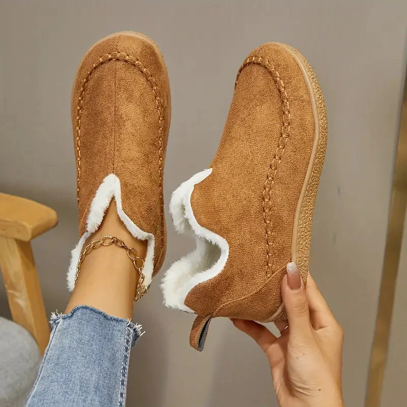 Round Toe Ankle Boots for Women – Stylish & Cozy Comfort - Image 7