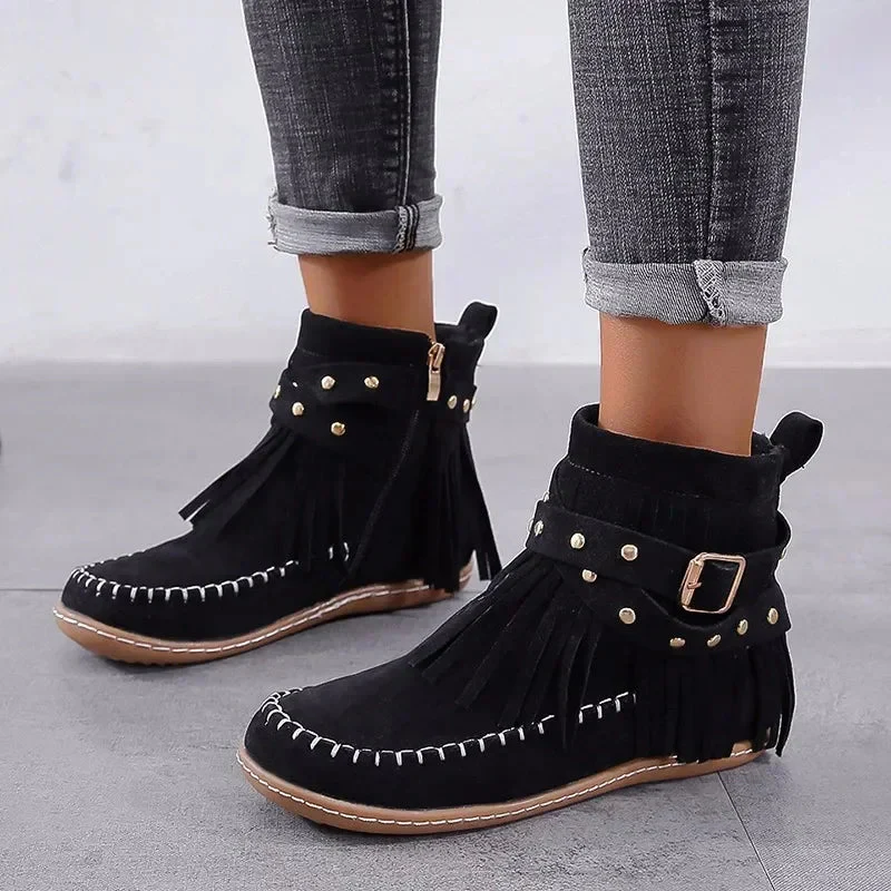 Round Toe Winter Boots for Women – Stylish & Comfortable - Image 3