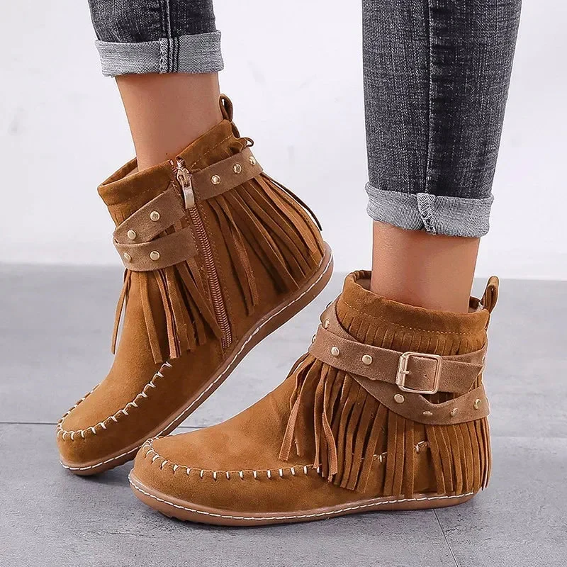 Round Toe Winter Boots for Women – Stylish & Comfortable - Image 4