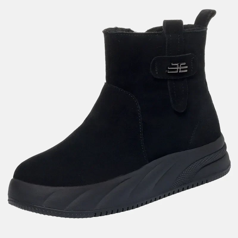Cozy Fur-Lined Ankle Boots for Women – Warm Zip-Up Winter Style - Image 5