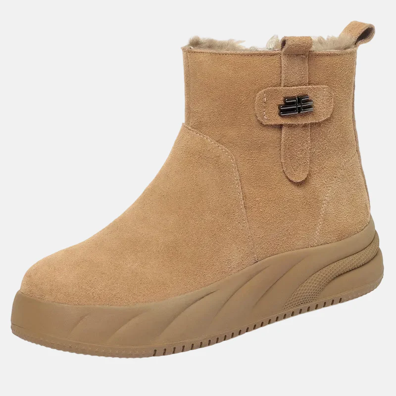 Cozy Fur-Lined Ankle Boots for Women – Warm Zip-Up Winter Style - Image 6