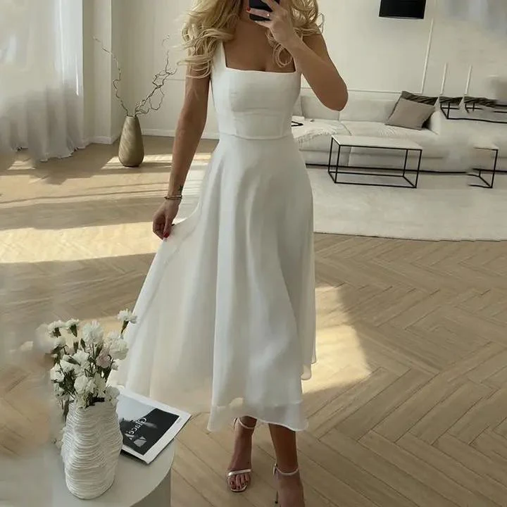 Sleeveless Midi Dress for Women – Effortlessly Chic & Comfortable