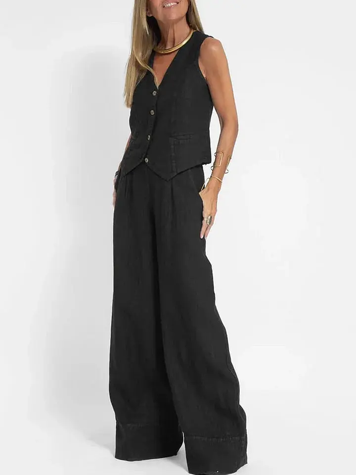 Sleeveless White Suit for Women – Effortless Style & Comfort - Image 7
