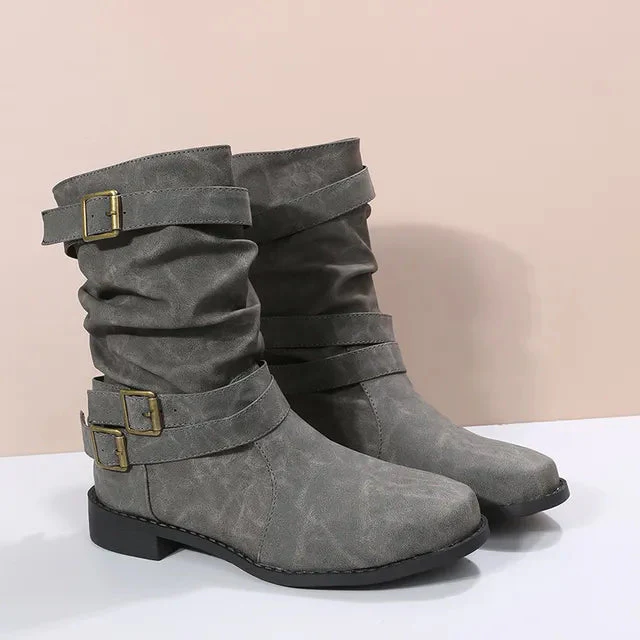 Slouch Mid-Calf Boots for Women – Effortlessly Chic & Comfortable - Image 5