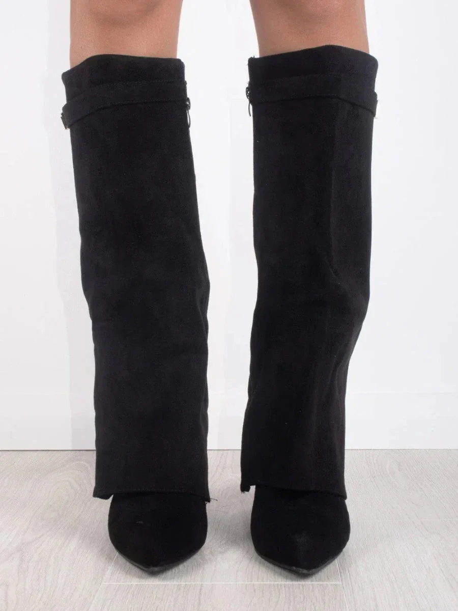 Slouchy Pointed Toe Thigh-High Boots for Women – Stylish & Comfortable - Image 4