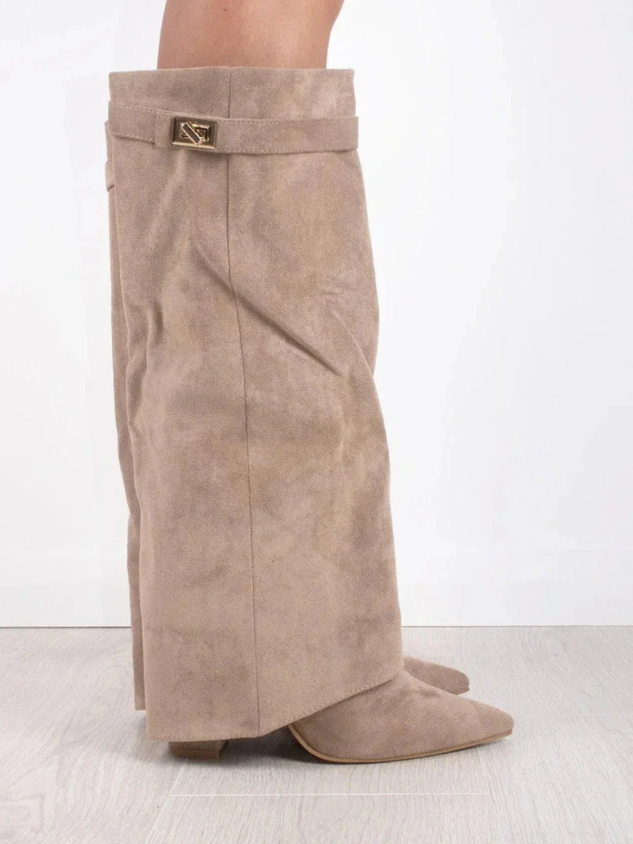 Slouchy Pointed Toe Thigh-High Boots for Women – Stylish & Comfortable - Image 9