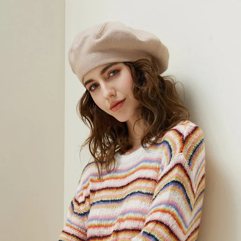 Slouchy Rounded Beret for Women – Cozy Casual Style - Image 3