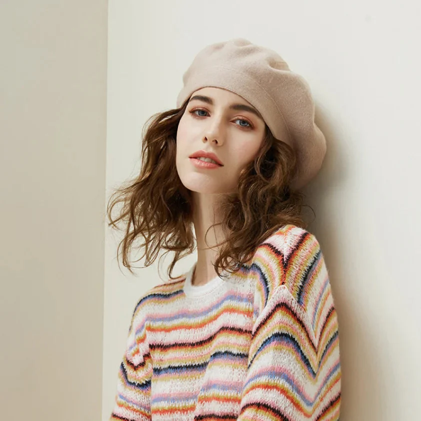 Slouchy Rounded Beret for Women – Cozy Casual Style - Image 4