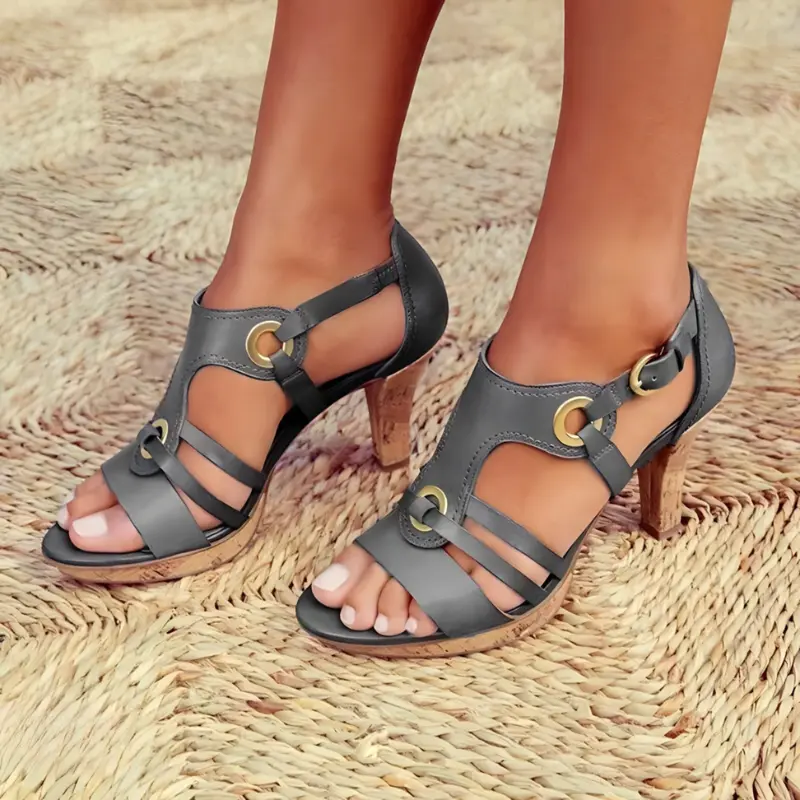 Strappy High-Heeled Sandals for Women – Chic & Elegant Design - Image 3