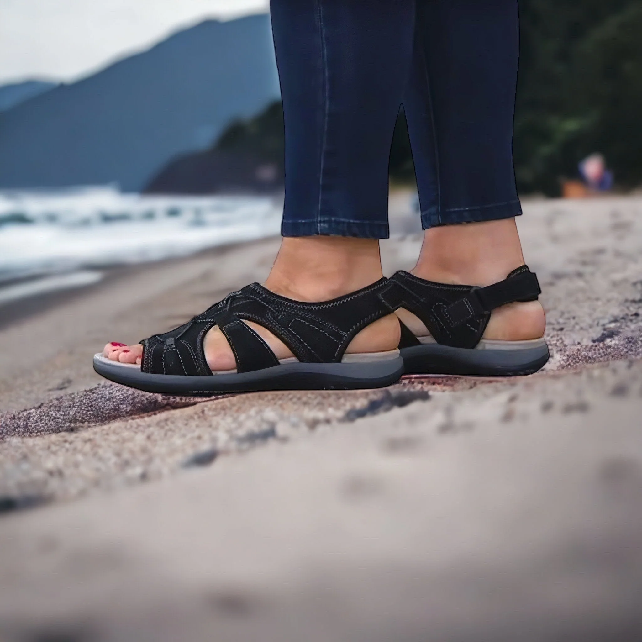 Strappy Wedge Sandals for Women – Chic & Comfortable Summer Style - Image 2