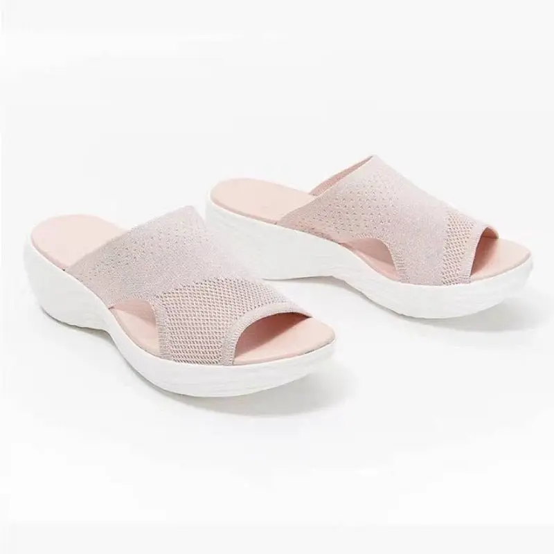 Stretch Knit Open-Toe Sandals for Women – Comfortable & Trendy Design - Image 6