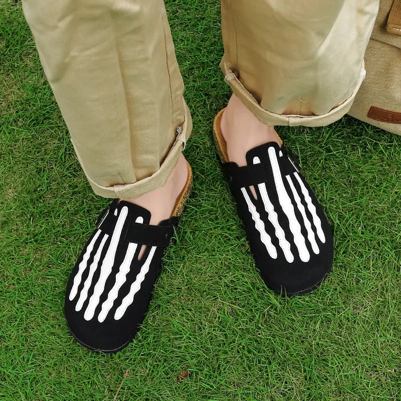 Striped Cork Clogs for Men – Stylish & Comfortable Footwear - Image 2