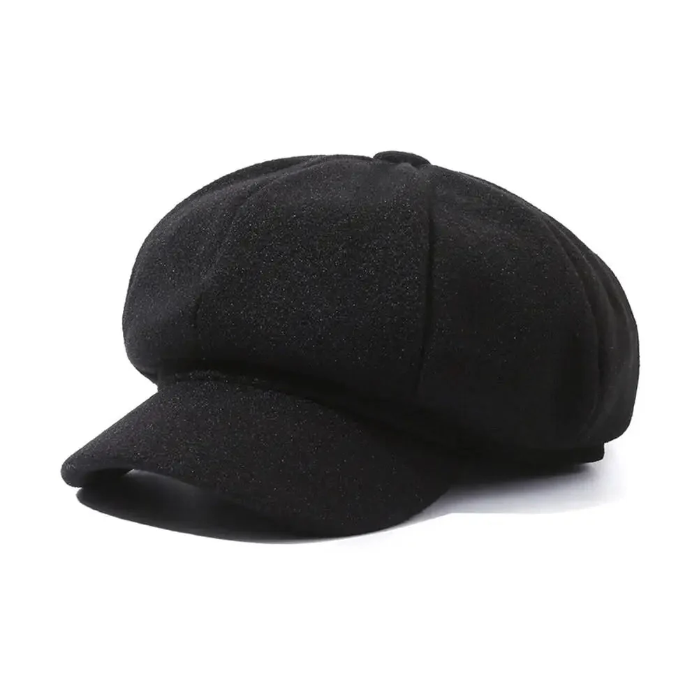 Structured Fit Brimmed Newsboy Cap for Women – Classic Casual Style - Image 3