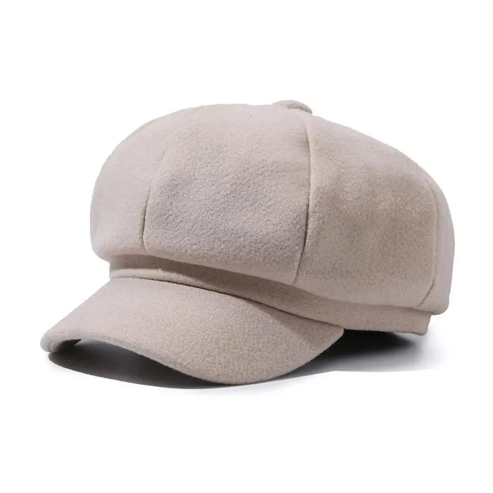 Structured Fit Brimmed Newsboy Cap for Women – Classic Casual Style - Image 7