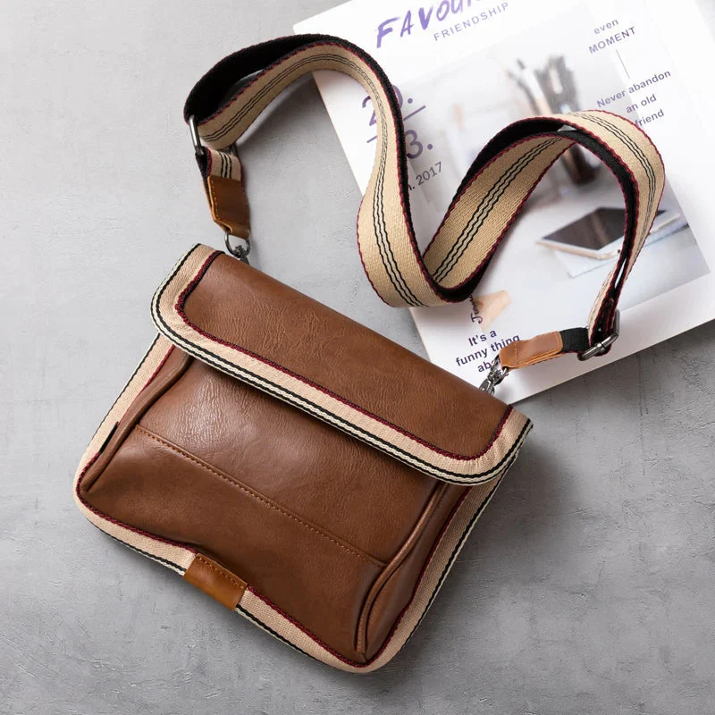 Structured Striped Sling Bag for Men – Stylish Casual Convenience - Image 3