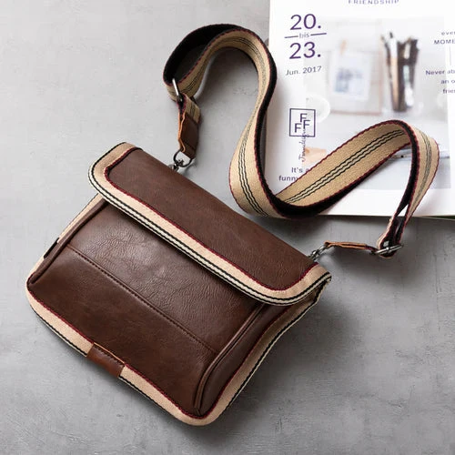 Structured Striped Sling Bag for Men – Stylish Casual Convenience - Image 4
