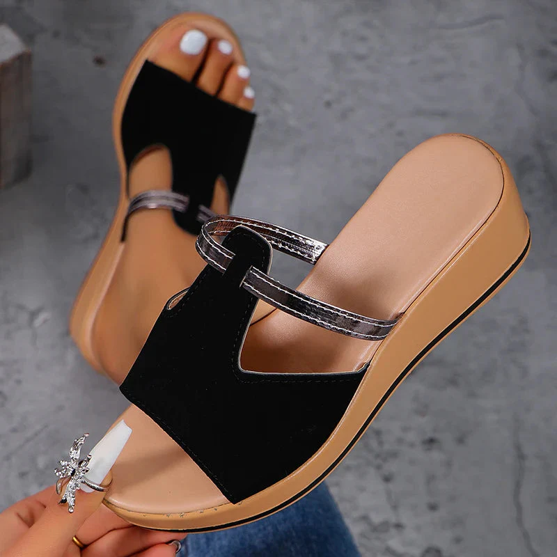 Suede Wedge Sandals for Women – Stylish & Comfortable - Image 4