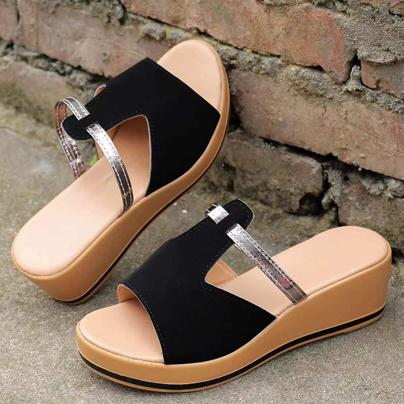 Suede Wedge Sandals for Women – Stylish & Comfortable - Image 6