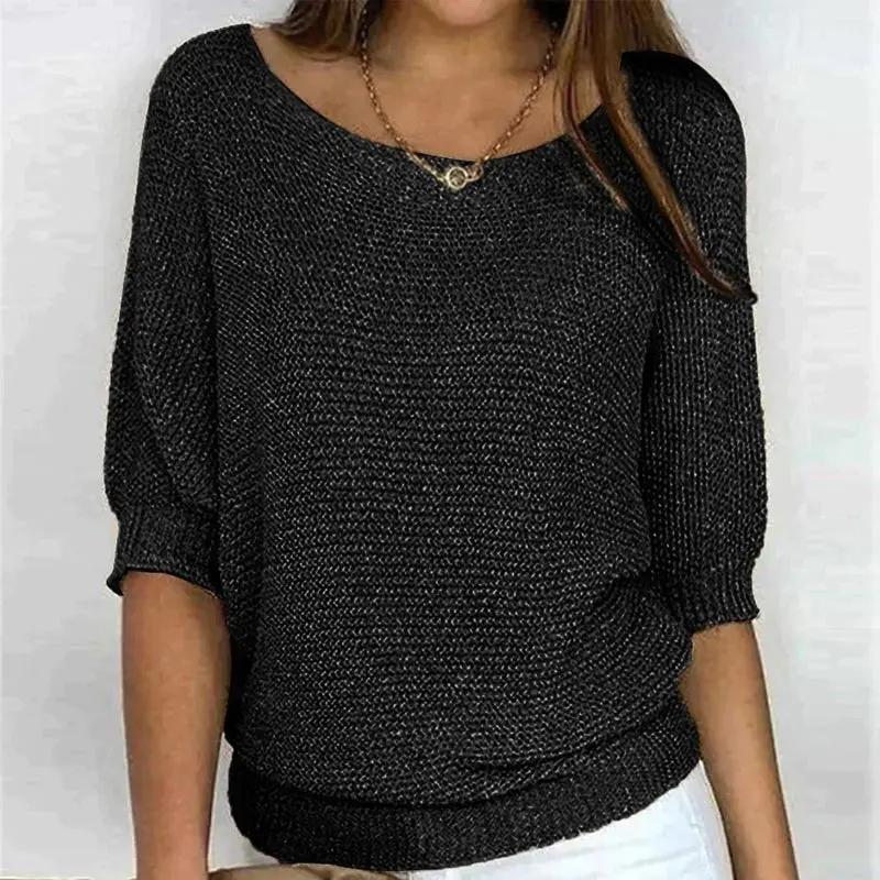 Textured Knit Pullover Sweater for Women – Cozy & Effortlessly Stylish - Image 3