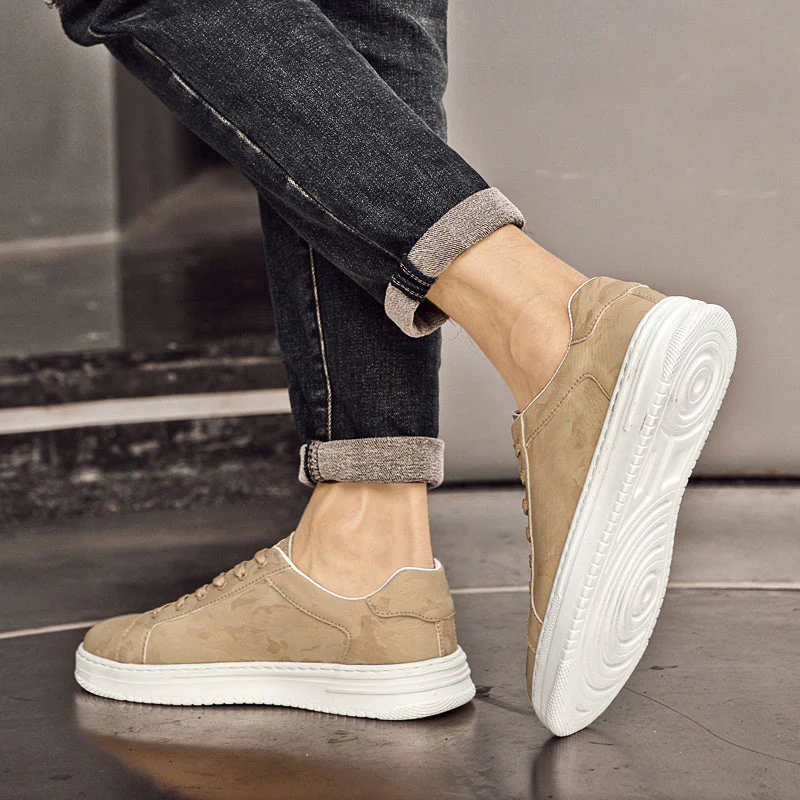 Textured Platform Low-Top Sneakers for Men – Comfort & Support - Image 4
