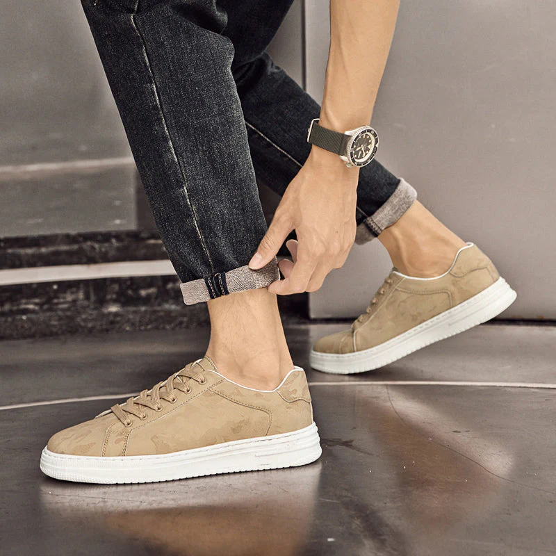 Textured Platform Low-Top Sneakers for Men – Comfort & Support - Image 6