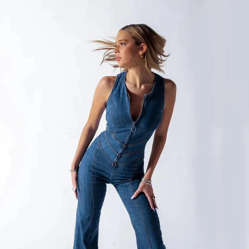 Trendy Denim Jumpsuit for Women – Stylish & Comfortable - Image 5