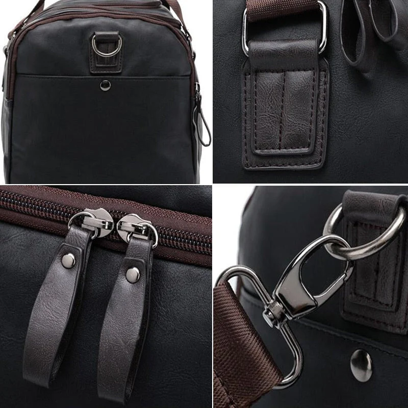 Two-Tone Duffel Bag for Men – Stylish Durable Travel - Image 7