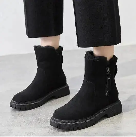 Velvet Snow Boots for Women – Cozy & Stylish Winter Footwear - Image 2