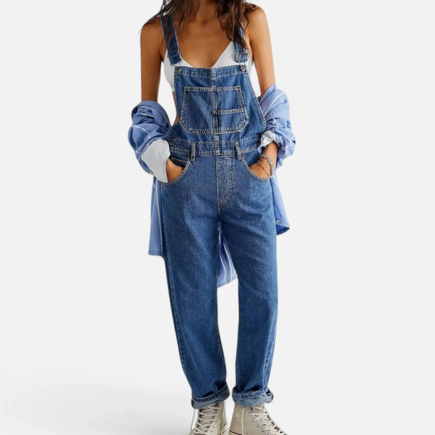 Vintage Denim Jumpsuit for Women – Stylish, Comfortable & Functional