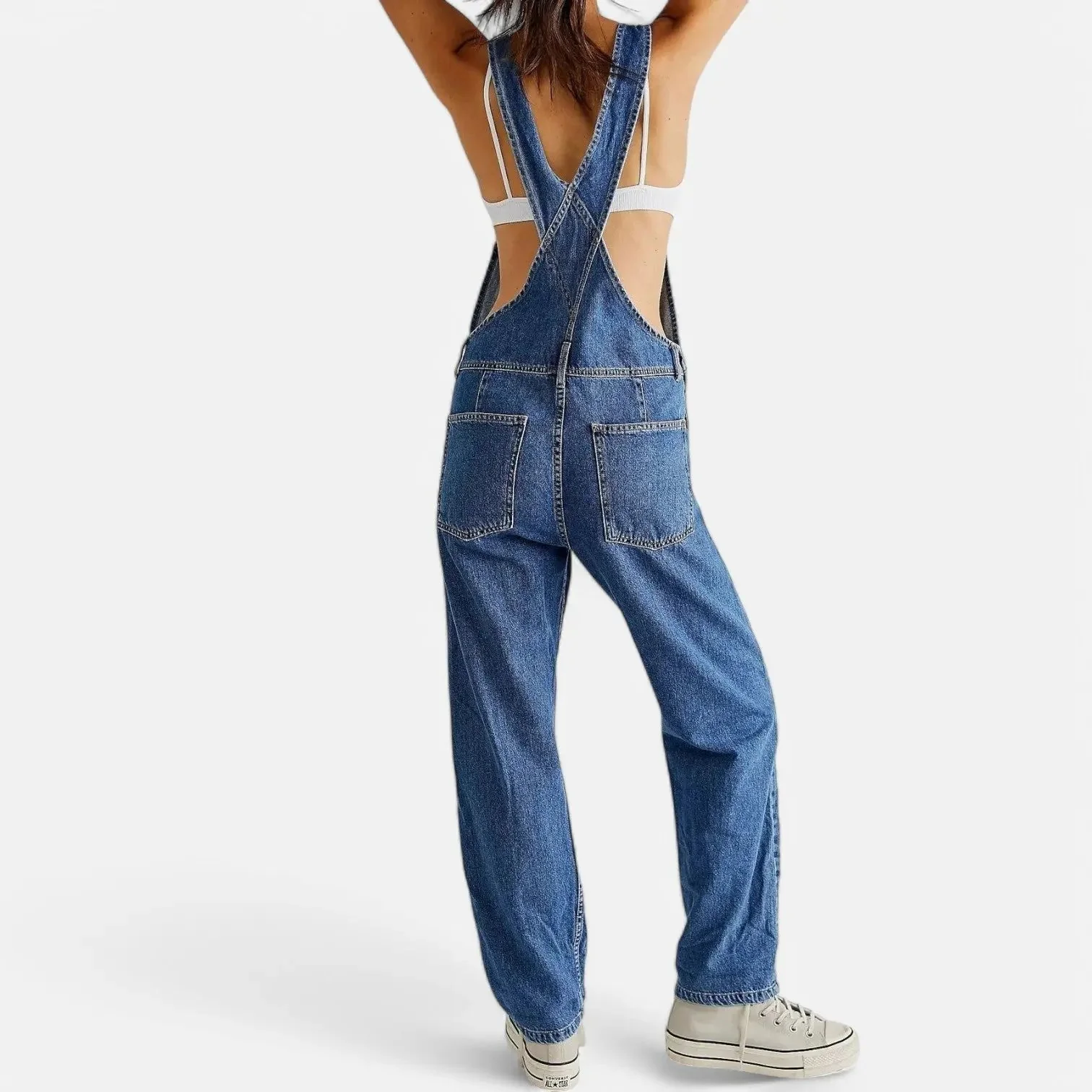Vintage Denim Jumpsuit for Women – Stylish, Comfortable & Functional - Image 5