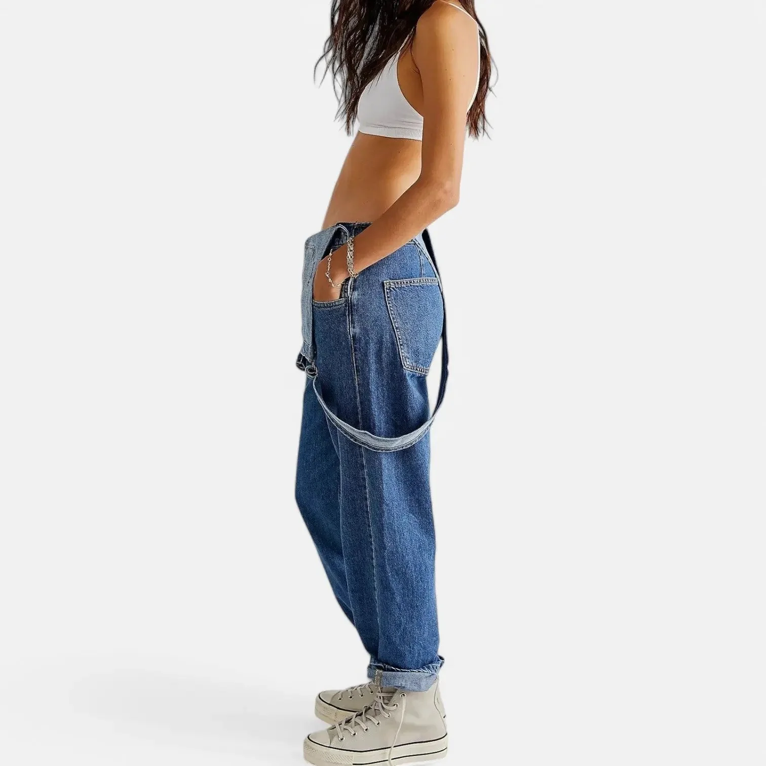 Vintage Denim Jumpsuit for Women – Stylish, Comfortable & Functional - Image 6
