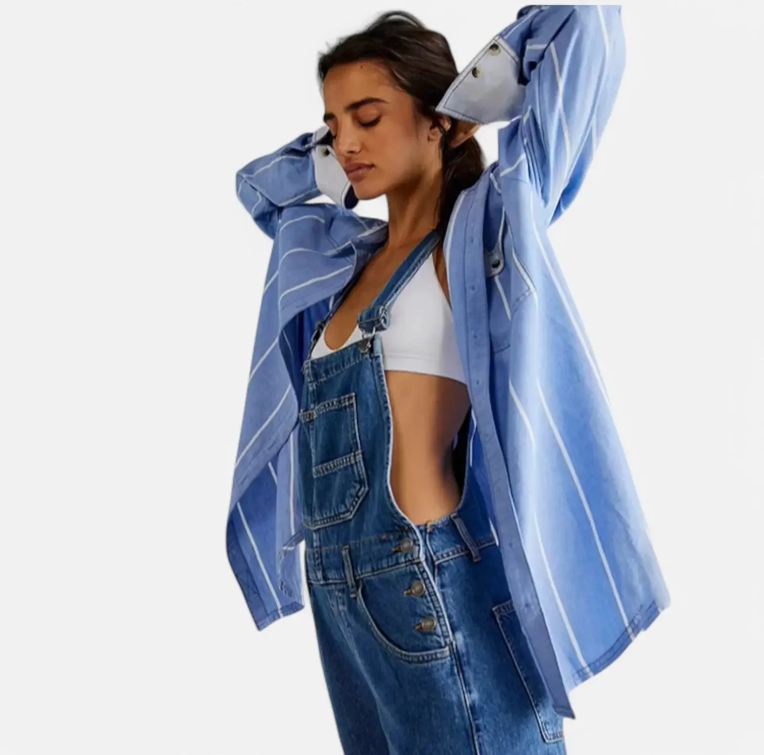 Vintage Denim Jumpsuit for Women – Stylish, Comfortable & Functional - Image 7