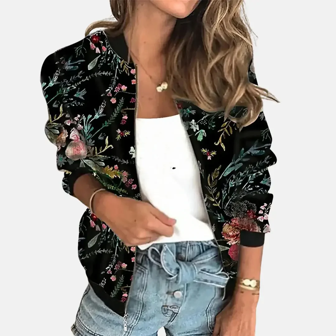 Vintage-Inspired Bomber Jacket for Women – Classic & Versatile - Image 5