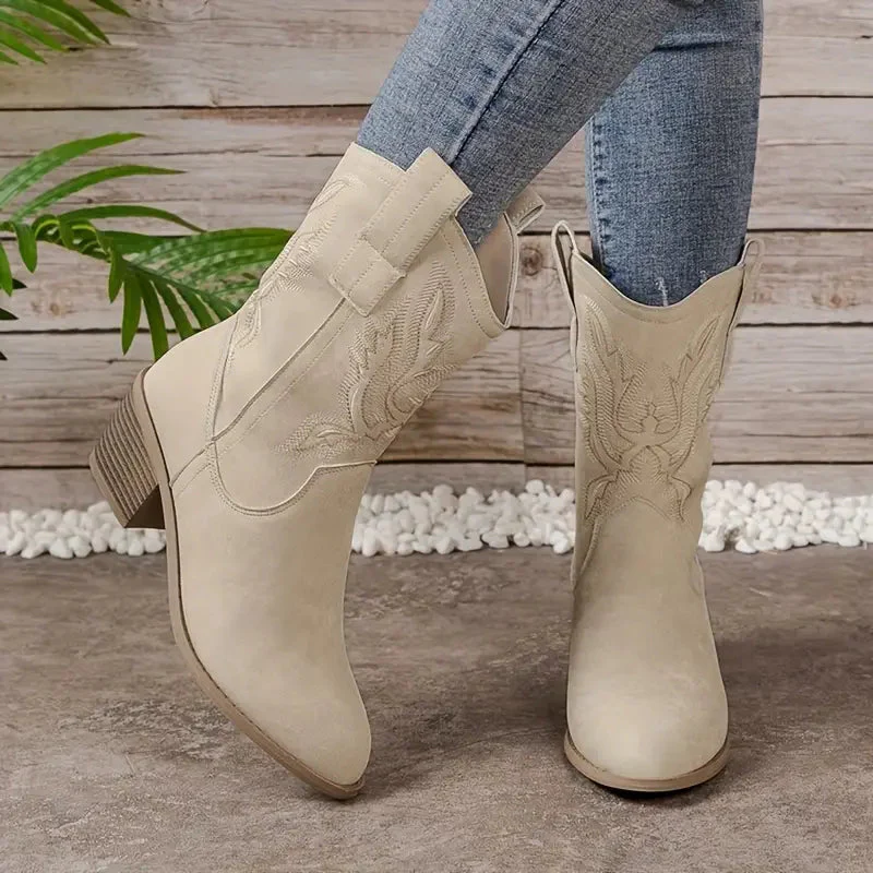 Vintage Western Cowboy Boots for Women – Stylish & Comfortable - Image 2